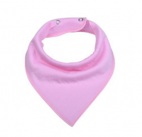 SKBS002 manufacture baby scarf order pure cotton double triangle scarf supply Baby Bib scarf baby scarf garment factory front view